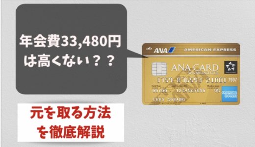 ANAアメックスゴールドの年会費34,100円は高い ?元を取る10個の方法と裏ワザ
