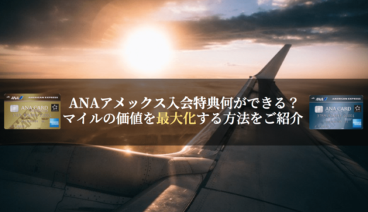 ANAアメックスの入会特典で何が出来る？マイルの価値を最大化する方法（入会だけで50万円お得になる）