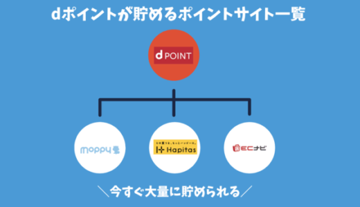 dポイントが貯まるポイントサイト一覧と他社ポイント｜還元率と移行日数をチェック